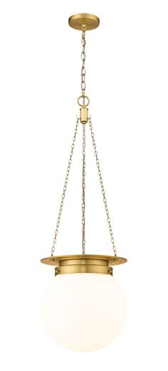 a light fixture with two lights hanging from it's ceiling and chain on the bottom