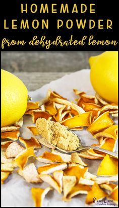 Homemade Lemon Powder Dehydrated Lemon Peel, Lemon Water Challenge, Lemon Powder, Boil Lemons, Lemon Peels, Dried Lemon Peel