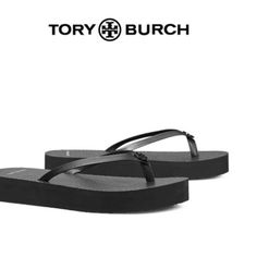 Tory Burch Flatform Flip Flop Nwt Color Perfect Black Size 10 Synthetic Upper, Lining And Sole A Tonal Logo Medallion Subtly Elevates The Look Of These Breezy Sandals 1” Platform Eva Sole Lightweight Style 81261 Imported Includes Original Box R1 L2 Tory Burch Slides, Golden Sandals, Jelly Slides, Logo Flip Flops, Tory Burch Flip Flops, Miller Sandal, Platform Flip Flops, Tory Burch Sandals, Tory Burch Miller