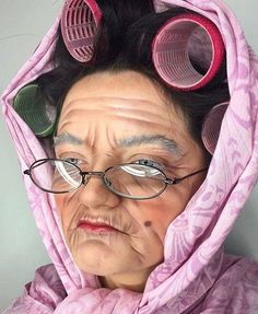 Ageing Makeup, Old Lady Makeup, Makeup Wrinkles, Old Lady Costume, Woman Character