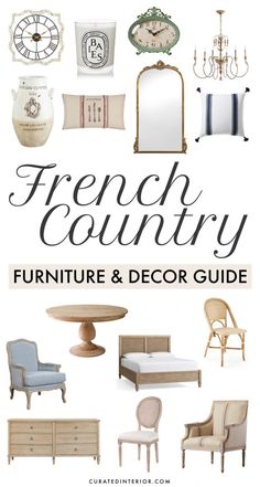 french country furniture and decor guide