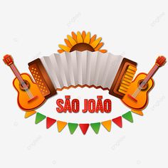 an image of a mexican musical instrument with the words sao joao on it