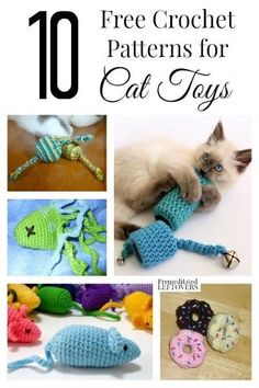 the top ten free crochet patterns for cat toys