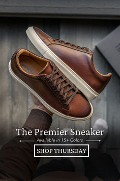 💪 The highest-quality leather sneakers sold at the lowest sustainable price possible. Available in 15+ colors. Free Shipping & Returns! Thursday Sneakers, Italian Mens Fashion, Thursday Boot Company, Bald Men Style, Mens Fashion Suits Casual, Thursday Boots, Swag Men, Boot Companies, Sneakers Men Fashion