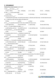 the worksheet for an english speaking practice with words and pictures on it, which include