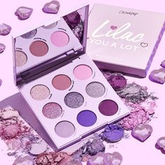 Lilac You A Lot Shadow Palette Colourpop Eyeshadow, Pastel Lavender, Lipstick Kit, Face Jewels, Soft Lavender, Red Plum, Eye Shadow Palette, Lashes Makeup, Makeup Set