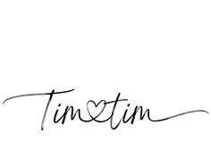 the word tintin written in cursive writing on a white background with black ink