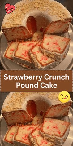 Simple Strawberry Cake, Oreo Crunch, Cream Cheese Pound Cake Recipe, Pound Cake Recipes Easy, Moist Pound Cake, Homemade Cream Cheese