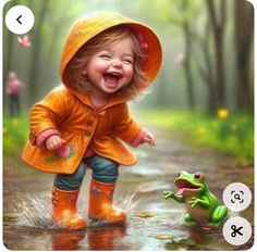 Playing In The Rain, Good Morning Funny Pictures, Diy Bebe, Good Morning Funny, Funny Cartoon Quotes, Baby Diy, Magical World