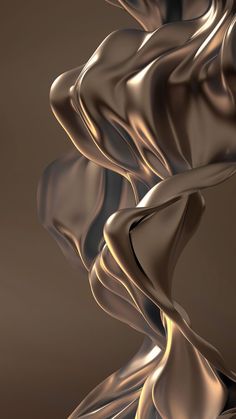 an abstract image of flowing fabric on a brown background