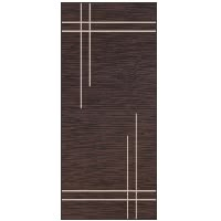 a brown rug with white lines on the bottom and one line in the middle,