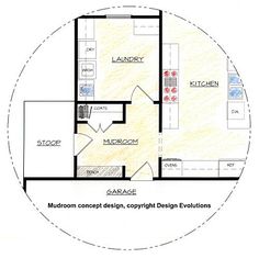 the floor plan for a two bedroom, one bathroom apartment with an attached kitchen and living room