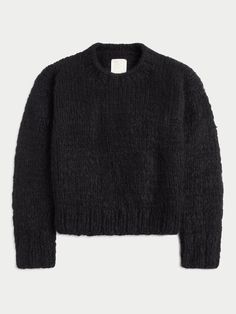 The Jooshi Handknit Cashmere Crew Neck Sweater – Suzie Kondi Fall Winter Fashion Trends, Black Sweaters, Autumn Winter Fashion, Crew Neck Sweater, Womens Clothing Tops, Wardrobe Staples, Neck Sweater, Hand Knitting, Sweater Top