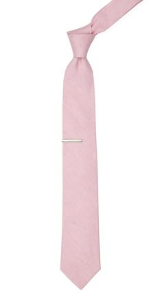 Add the Linen Row Baby Pink Tie to your wardrobe today. | Men's Tie Bar: Linen Row Tie - Modern, In Pink, Solid Baby Pink Tie, Tie Outfit, Lover Era, White Shirt Men, Tie Women, Girls Tie, Pink Ties, Pink Solid, Men's Tie