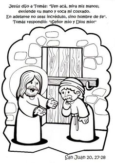 an image of jesus and mary coloring page