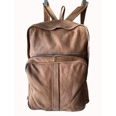 This Vintage Leather Backpack, Handcrafted In Mexico In The 1990's, Is Both A Practical And Stylish Accessory. The High-Quality Tan Leather Gives It A Classic, Timeless Look. Measuring 18" X 11" X 8", It Offers Ample Space. High-Quality Tan Leather Handmade In Mexico In The 1990's Measures 18" X 11" X 8" Brand: Mexican Artisan Vintage Style And Timeless Appeal Condition: ***Appears To Be Unused. There Are A Couple Of Spots (Pictured) That Do Not Appear Ti Be From Wear. *** Features: Boho, Classi Vintage Brown Backpack For On-the-go, Vintage Satchel Backpack For On-the-go, Retro Leather Satchel Backpack For Daily Use, Vintage Rectangular Leather Backpack For On-the-go, Retro Satchel Backpack For Everyday Use, Vintage Backpack Shoulder Bag For Everyday, Vintage Shoulder Backpack For Everyday, Retro Standard Backpack, Retro Style Standard Backpack