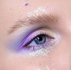 Purple Fairy Makeup, Exotic Makeup, Purple Makeup, Fairy Makeup, Mermaid Makeup, Makeup Eye Looks, Crazy Makeup