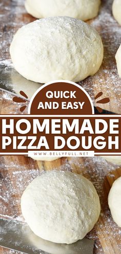 Quick and Easy Pizza Dough Recipe Easy Homemade Pizza Dough, Homemade Pizza Dough Recipe, Best Pizza Dough Recipe, Homemade Pizza Crust, Pudding Chia, Easy Pizza Dough