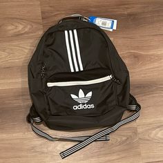 Adidas Original 3 Stripe Backpack. Unisex. Nwt. There Is No Adidas Rage In The Bag As Seen In Picture 6. That Is The Only Flaw. Adidas Backpack, Adidas Original, In The Bag, Adidas Men, Adidas Originals, Man Shop, Black White, Backpacks, Adidas