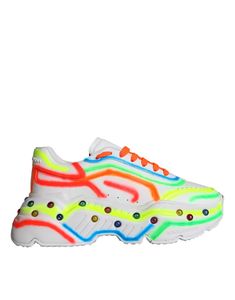 Shop Dolce & Gabbana Multicolor Daymaster LED Lighted Sneaker Shoes at Ellie Belle. Pay over time with Affirm. Authentic items. Exceptional customer service. Free 30 Day returns. Messenger Bag Backpack, Sneaker Shoes, Boot Pumps, Guess Jeans, Men's Backpack, Mens Sweatshirts Hoodie, Dolce & Gabbana, Sneakers White, Mens Shoes Sneakers