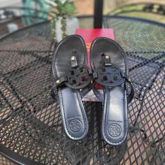 Miller- Veg Leather Sandals Size 10 In Good Condition Slight Wear On Bottom Front Soles Black Box And Dust Bag Included Tori Birch Shoes, Tory Burch Bubble Slides, Black Tory Burch Sandals, Tori Burch Sandals Black, Tori Burch, Tory Burch Miller Sandals, Tory Burch Shoes, Black Box, Leather Sandals