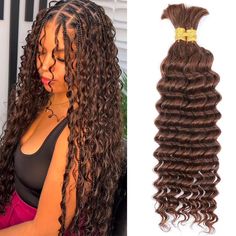 PRICES MAY VARY. 1.Length and weight :The length braiding human hair is from 14’’ to 24’’, and the weight is 50g per bundles. The pack has 1 bundle(total 50g) or two bundles(total 100g) braids could choose. If you like full head braids, we recommend you purchase 150g~250g 2.Hair Material:The human hair for braiding is made of 100% unprocessed 10A Brazilian virgin human hair, Natural and healthy, soft and elastic, full and dense. 3.Suitable for any Occasion: Our bulk human hair is different from Head Braids, Human Hair Braiding Hair, Hair Extensions Brown, Curly Braiding Hair, Head Braid, Human Hair For Braiding, Braids Knotless, Braids Cornrows, Braiding Hair Extensions