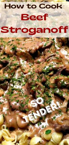 beef stroganonoff is an easy dinner recipe