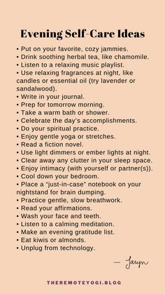 How To Self Care Ideas, Before Bed Self Care, Self Care Evening Ideas, Evening Self Care, Self Care Evening, Before Bed Routine, Calm Evening, Healing Self Love, Evening Rituals