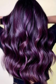 Purple Hair Color Ideas, Purple Hair Color, Dyed Hair Purple, Beauty Hair Color, Gorgeous Hair Color