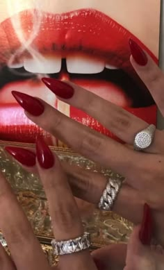 Gelish Halloween, Bryce Quinlan Aesthetic, Red Nails Inspiration, Bryce Quinlan, Instagram Los Angeles, Hello Nails, Gelish Nails, Really Cute Nails, Popular Nails