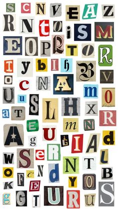 an image of many different type of letters