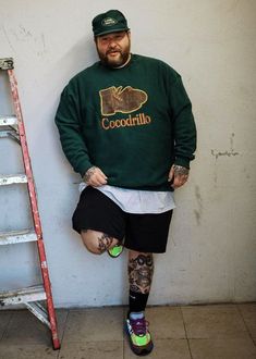 Plus Size Man Fashion, Big Man Style, Chubby Men Fashion, Outfits For Big Men, Mens Plus Size Fashion, Urban Chic Outfits, Action Bronson, Plus Size Mens Fashion, Balance Tattoo