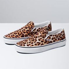 Leopard Classic Slip-On | Shop At Vans Vans Classic Old Skool, Vans Slip On Pro, Rainbow Vans, Rainbow Sneakers, Vans Store, Pink Vans, Blue Vans, Gold Sneakers, Vans Slip On