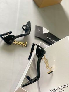 Heels Luxury Aesthetic, Luxury Black Heels For Gala, Black Heels Expensive, Luxury Black Chic Heels, Ysl Heel Dream, Butterfly Heels, Body Weight Leg Workout, Pakistani Women Dresses