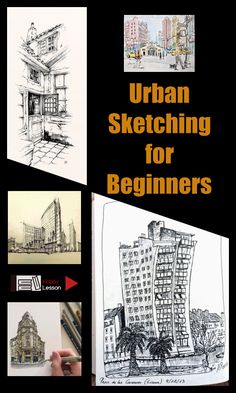 an image of urban sketching for beginners