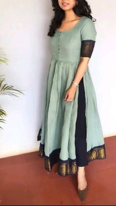 Silk Kurti Designs, Simple Frock Design, Stylish Kurtis Design, Long Frock Designs, Long Gown Design, Simple Frocks, Anarkali Dress Pattern, Simple Kurta Designs, Simple Kurti Designs