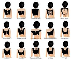 an image of different types of women's bras