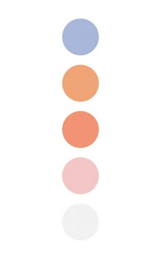 three different colored circles on a white background