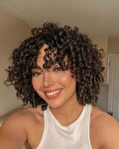 Curly Hair Bangs Short, Curly Hair Cuts Short Layers, Curled Hair With Braid, Curly Haircut, Styles For Short Hair, Prom Hair Down, Prom Hairstyles For Short Hair, Short Curly Haircuts, Prom Hairstyles For Long Hair