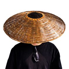 PRICES MAY VARY. This traditional handmade hat is 19 inches wide and 3 inches high. Made of 100% bamboo. One size fits most adults.Men's and women's hats for adults, teenagers and older children. This straw hat a mesh keeps the hat from touching your head, air can circulate, so there is a bit of airflow in there to help keep you cooler. Ancient swordsman knight Japanese swordsman role play props. This hat can shield you from the sun, and it can even shield your shoulders from the sun.When do not Palm Leaf Hat, Hmong Women Hat, Japanese Swordsman, Samurai Hat, Japanese Hat, Hat Cosplay, Play Props, Concept Car Design, Hat Handmade