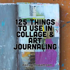 Collage Prompts, Creative Collage Ideas, Collages Ideas, Art Journal Challenge, Journaling Collage, Mixed Media Art Projects, Watercolor Art Journal