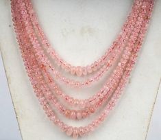 GEMSTONE -Morganite Emreld quarts Necklace Set SHAPE -Round  (SMOOTH SIZE -  LENGTH - 16-18 INCH LONG STRAND COLOUR - Green+ Pink QUALITY - AAAA+ For : Necklace, Jewelry Design, Craft Making, Gift, Etc. FOR MORE BEAUTIFUL BEADS.... CLICK HERE : https://kdgemsandjewellery.etsy.com Thank You For Visit Our Shop Morganite Beads Necklace, Morganite Necklace, Morganite Jewelry, Recycled Necklaces, Surfer Necklace, Chakra Necklace, Pink Morganite, Craft Making, Summer Necklace