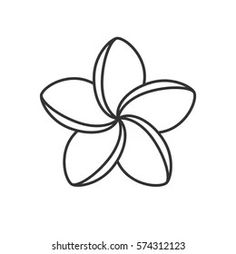 a flower that is black and white, with one line on the bottom half of it