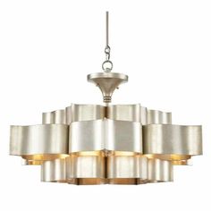 Silver Leaf Grand Lotus Silver Large Chandelier Chandeliers LOOMLAN By Currey & Co Lotus Chandelier, Leaf Chandelier, 6 Light Chandelier, Large Chandelier, Lotus Pendant, Black Ceiling, Large Chandeliers, Chandelier Design, Gold Chandelier