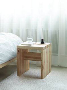 Stretch Stool by Normann Copenhagen Simple Diy Furniture, Plywood Furniture Design, Design Nightstand, Tatami Bedroom, Copenhagen Furniture, Copenhagen Design, Pine Furniture, Display Table, Stool Design