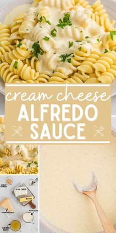 cream cheese alfredo sauce is an easy and delicious side dish that's ready in under 30 minutes