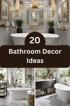 Looking for bathroom inspirationExplore 20 stunning bathroom decor ideas featuring stylish storageelegant accentsand creative layoutsPerfect for any home style—pin now for your next makeoverHomeDecorIdeas BathroomInspo