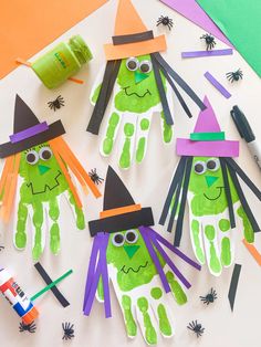 the paper craft is made to look like witches