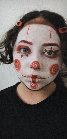 Clown Male Makeup, Clowncore Makeup Simple, Light Clown Makeup, Kid Clown Makeup, Everyday Clown Makeup, Clown Color Palette, Clown Makeup Inspiration, Clown Makeup Drawing, Clown Makeup Looks Drawing