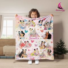 One side all over print. Crafted with the softest fibers conceivable. Dimensions: VPXS: 20" x 30" VPS: 30" x 40" VPM: 50" x 60" VPL: 60" x 80" Blanket thickness: 0.6 cm Fabric Weight: 300 GSM Care Instructions: Wash separately in cool water; tumble drying at low heat. Avoid dry cleaning and applying heat to iron or press. This silky, cuddly blanket is perfect for cuddling up with on the couch, adding another layer of comfort to your bed, or even talking with you on outdoor adventures. Princess Blankets, Disneyland Princess, Cuddly Blanket, Magic Kingdom, Outdoors Adventure, Blankets & Throws, Disneyland, Girl Birthday, Fabric Weights